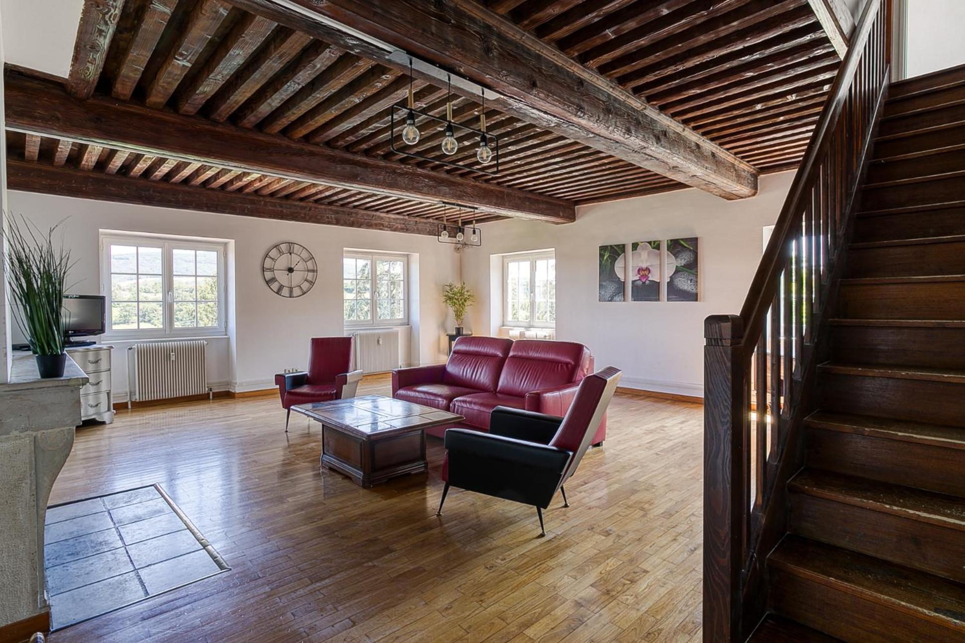 Sejourner Au Chateau De La Roue Grand Appartement Lissieu Exterior photo